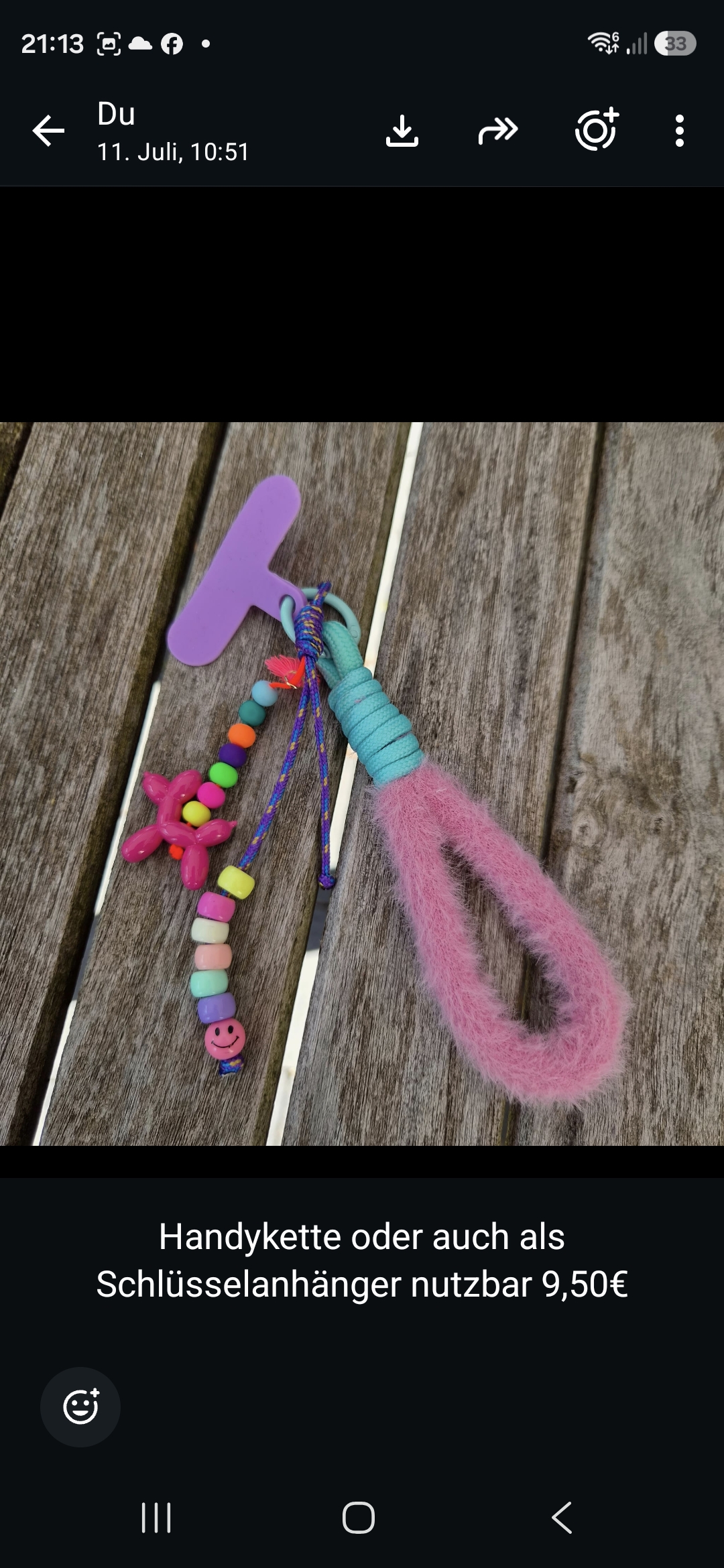 Handykette "Plüsch"